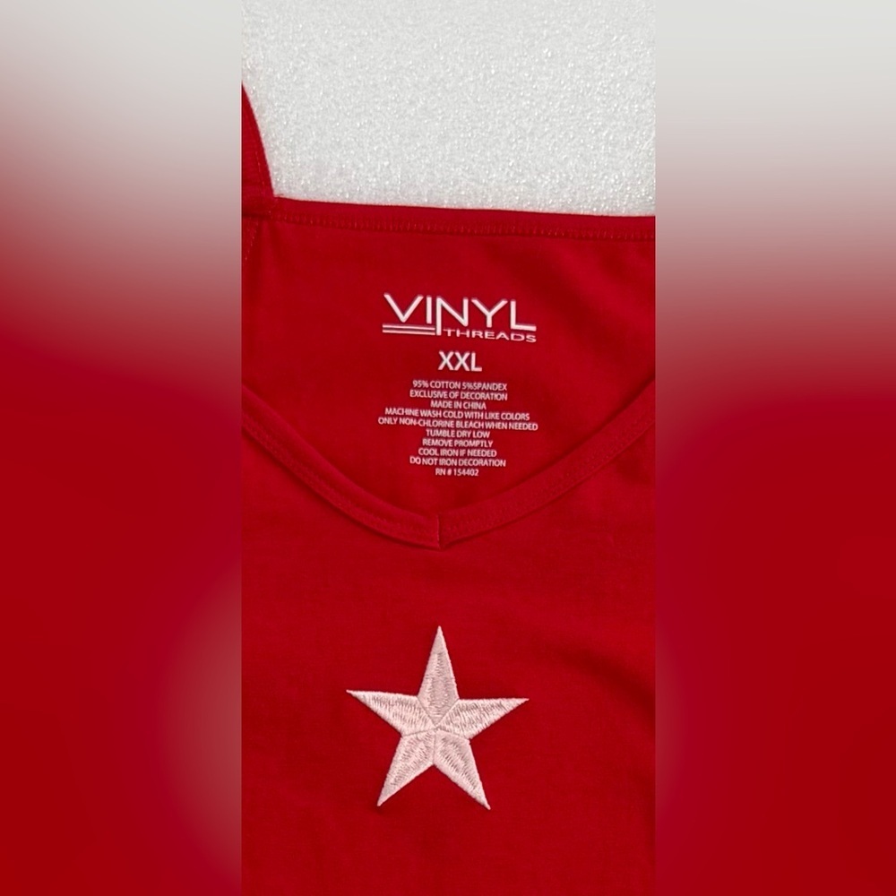 Vinyl Threads Red Star Mini Dress NWT Racerback USA Holiday Summer 4th of July - Picture 7 of 11
